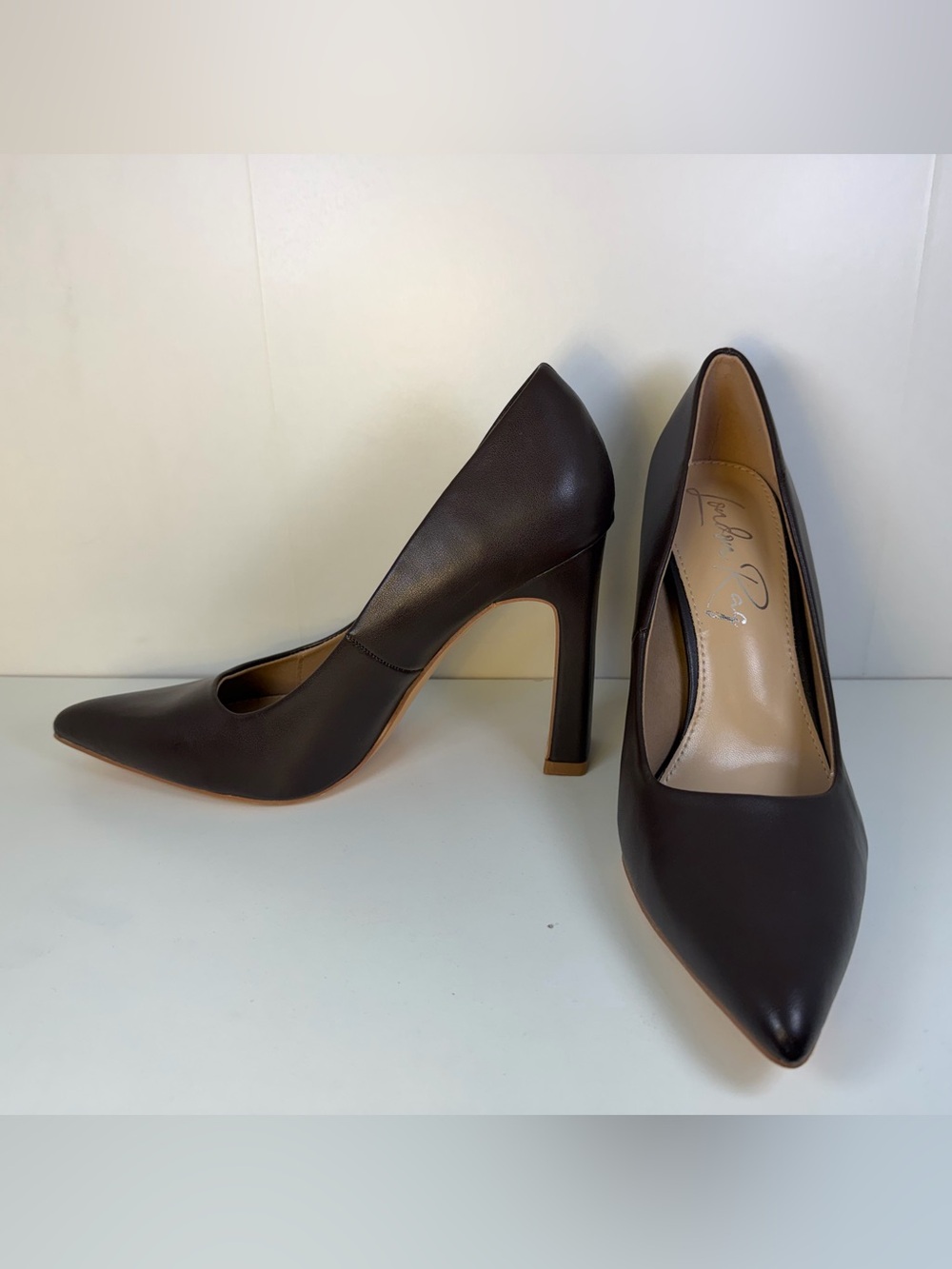 Rag Shacarri Faux Leather Pumps Brown